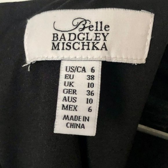 Bagley Mischka Belle Beaded Cocktail Dress - Black/Jet Detailed Beading - 6 - Picture 7 of 9